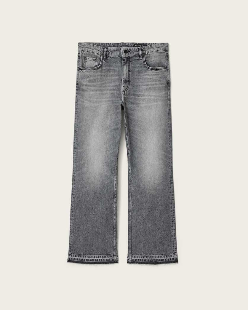 Flint Bootcut Denim Jeans Washed Grey | ALLSAINTS